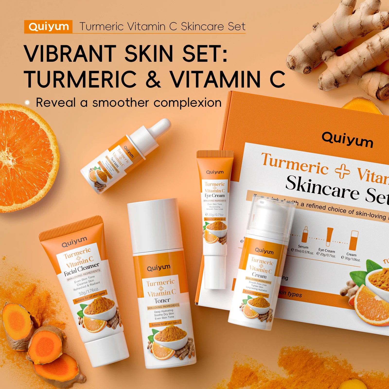 Alévora Turmeric + Vitamin C 5-Piece Set